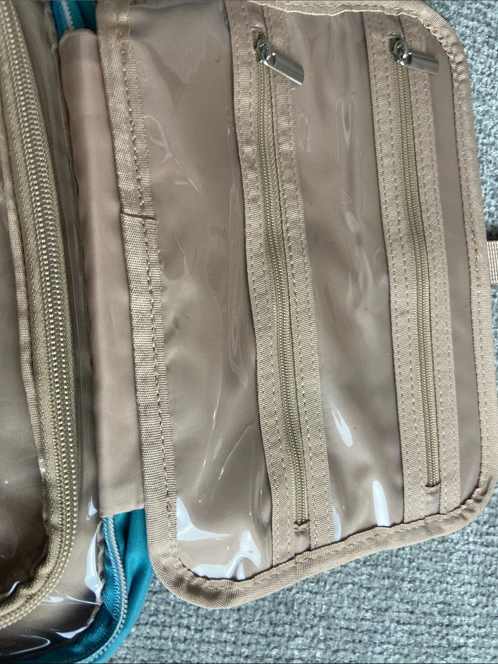 Bagsmart Quilted Teal Travel Tote Bag